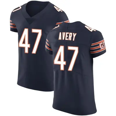 Men's Elite C.J. Avery Chicago Bears Navy Team Color Vapor Untouchable Jersey