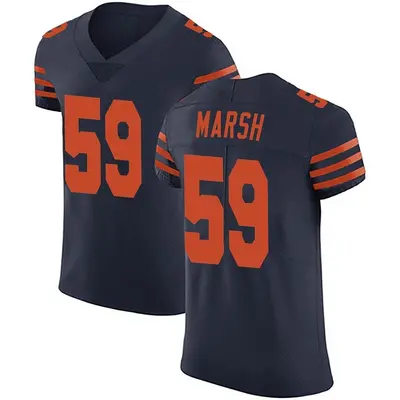 Men's Elite Cassius Marsh Chicago Bears Navy Blue Alternate Vapor Untouchable Jersey