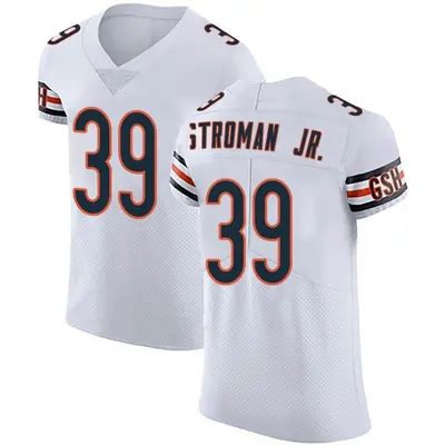 Men's Elite Greg Stroman Jr. Chicago Bears White Vapor Untouchable Jersey
