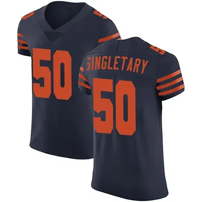 Men's Elite Mike Singletary Chicago Bears Navy Blue Alternate Vapor Untouchable Jersey
