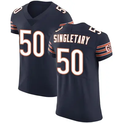 Men's Elite Mike Singletary Chicago Bears Navy Team Color Vapor Untouchable Jersey