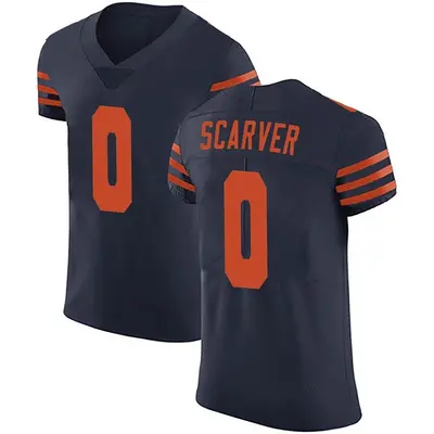 Men's Elite Savon Scarver Chicago Bears Navy Blue Alternate Vapor Untouchable Jersey