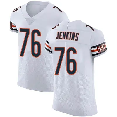 Men's Elite Teven Jenkins Chicago Bears White Vapor Untouchable Jersey