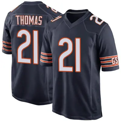 Men's Game A.J. Thomas Chicago Bears Navy Team Color Jersey