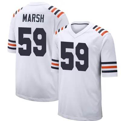 Men's Game Cassius Marsh Chicago Bears White Alternate Classic Jersey