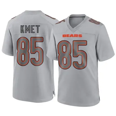 Men's Game Cole Kmet Chicago Bears Gray Atmosphere Fashion Jersey
