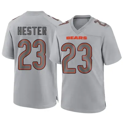 Men's Game Devin Hester Chicago Bears Gray Atmosphere Fashion Jersey