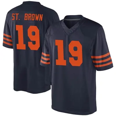 Men's Game Equanimeous St. Brown Chicago Bears Navy Blue Alternate Jersey