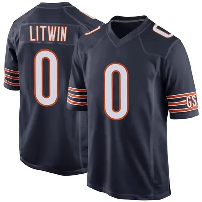 Men's Game Henry Litwin Chicago Bears Navy Team Color Jersey