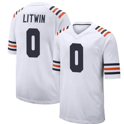 Men's Game Henry Litwin Chicago Bears White Alternate Classic Jersey