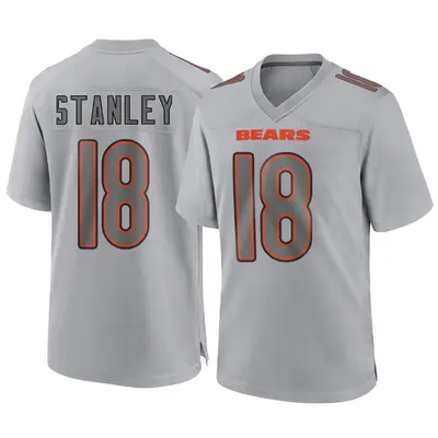 Men's Game Jayson Stanley Chicago Bears Gray Atmosphere Fashion Jersey