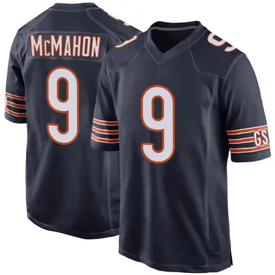 Men's Game Jim McMahon Chicago Bears Navy Team Color Jersey