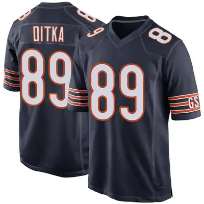 Men's Game Mike Ditka Chicago Bears Navy Team Color Jersey