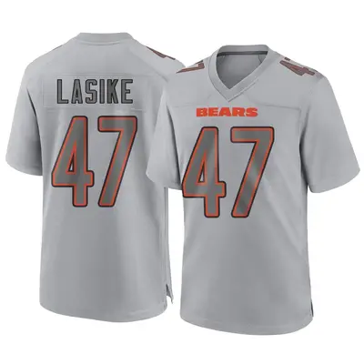 Men's Game Paul Lasike Chicago Bears Gray Atmosphere Fashion Jersey