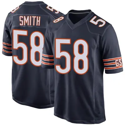 Men's Game Roquan Smith Chicago Bears Navy Team Color Jersey
