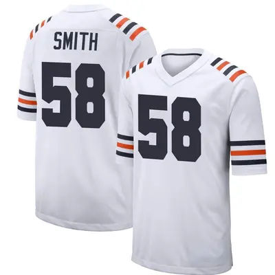 Men's Game Roquan Smith Chicago Bears White Alternate Classic Jersey
