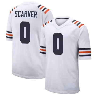 Men's Game Savon Scarver Chicago Bears White Alternate Classic Jersey