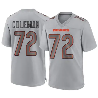 Men's Game Shon Coleman Chicago Bears Gray Atmosphere Fashion Jersey