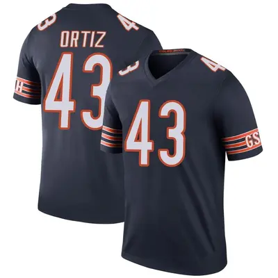 Men's Legend Antonio Ortiz Chicago Bears Navy Color Rush Jersey