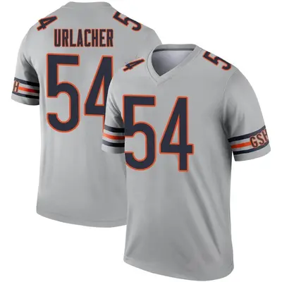 Men's Legend Brian Urlacher Chicago Bears Inverted Silver Jersey