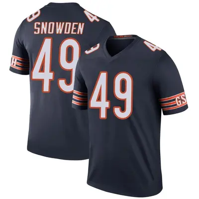Men's Legend Charles Snowden Chicago Bears Navy Color Rush Jersey