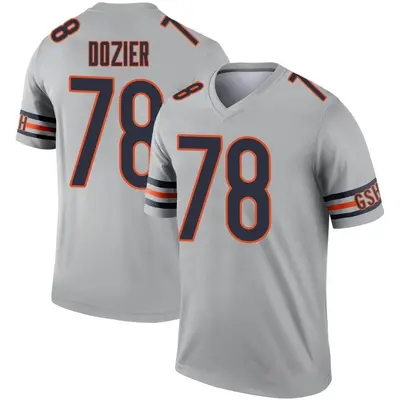 Men's Legend Dakota Dozier Chicago Bears Inverted Silver Jersey