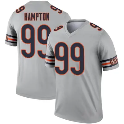 Men's Legend Dan Hampton Chicago Bears Inverted Silver Jersey