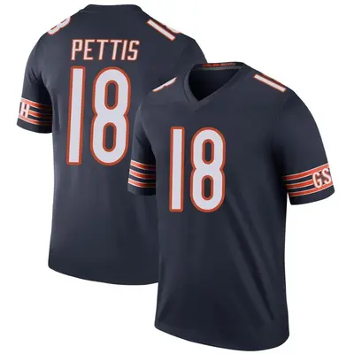 Men's Legend Dante Pettis Chicago Bears Navy Color Rush Jersey