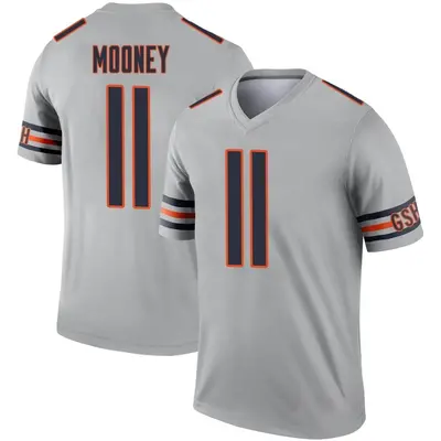 Men's Legend Darnell Mooney Chicago Bears Inverted Silver Jersey