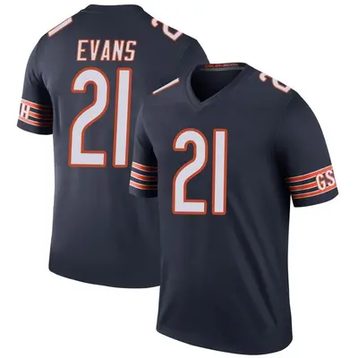 Men's Legend Darrynton Evans Chicago Bears Navy Color Rush Jersey