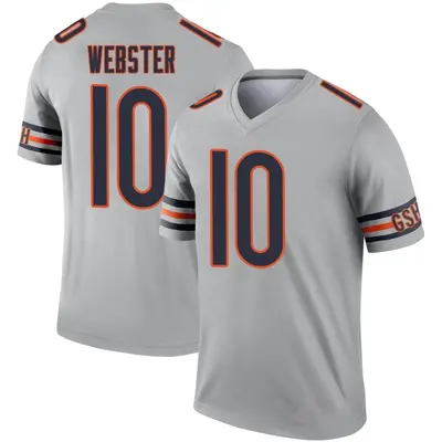 Men's Legend Nsimba Webster Chicago Bears Inverted Silver Jersey