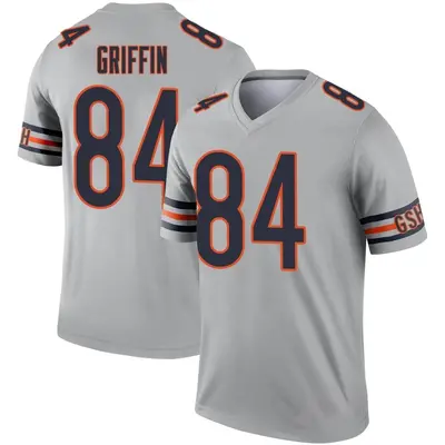 Men's Legend Ryan Griffin Chicago Bears Inverted Silver Jersey