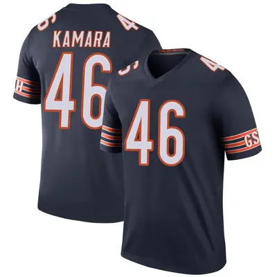 Men's Legend Sam Kamara Chicago Bears Navy Color Rush Jersey
