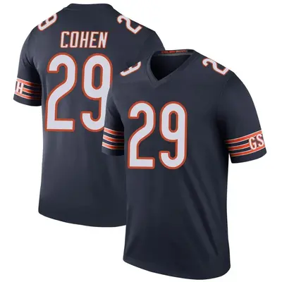 Men's Legend Tarik Cohen Chicago Bears Navy Color Rush Jersey