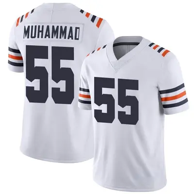Men's Limited Al-Quadin Muhammad Chicago Bears White Alternate Classic Vapor Jersey