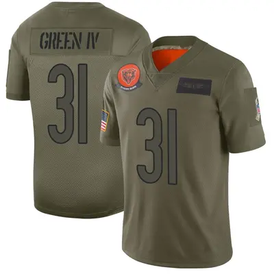 Men's Limited Allie Green IV Chicago Bears Camo 2019 Salute to Service Jersey