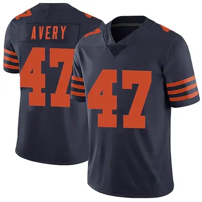 Men's Limited C.J. Avery Chicago Bears Navy Blue Alternate Vapor Untouchable Jersey