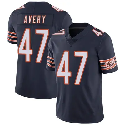 Men's Limited C.J. Avery Chicago Bears Navy Team Color Vapor Untouchable Jersey