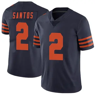 Men's Limited Cairo Santos Chicago Bears Navy Blue Alternate Vapor Untouchable Jersey