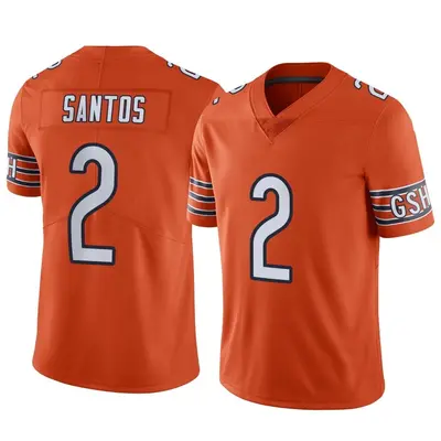 Men's Limited Cairo Santos Chicago Bears Orange Alternate Vapor Jersey