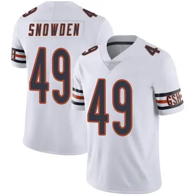 Men's Limited Charles Snowden Chicago Bears White Vapor Untouchable Jersey