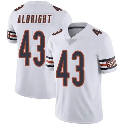 Men's Limited Christian Albright Chicago Bears White Vapor Untouchable Jersey
