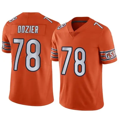 Men's Limited Dakota Dozier Chicago Bears Orange Alternate Vapor Jersey