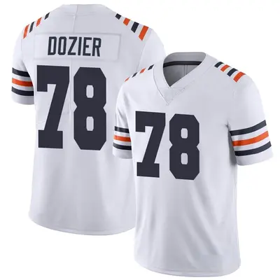 Men's Limited Dakota Dozier Chicago Bears White Alternate Classic Vapor Jersey