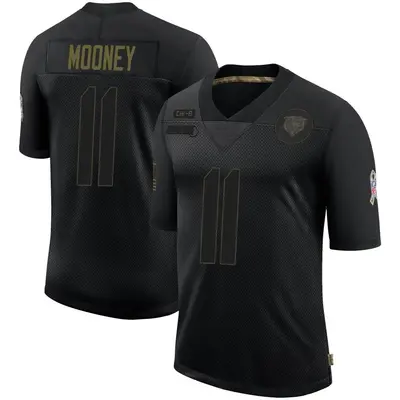 Men's Limited Darnell Mooney Chicago Bears Black 2020 Salute To Service Jersey