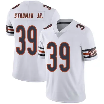 Men's Limited Greg Stroman Jr. Chicago Bears White Vapor Untouchable Jersey