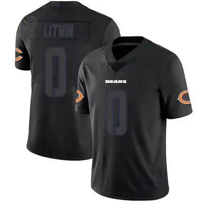 Men's Limited Henry Litwin Chicago Bears Black Impact Jersey