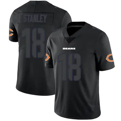Men's Limited Jayson Stanley Chicago Bears Black Impact Jersey