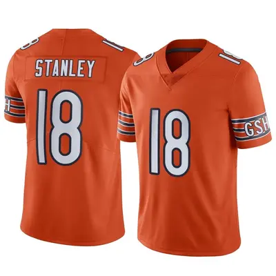 Men's Limited Jayson Stanley Chicago Bears Orange Alternate Vapor Jersey