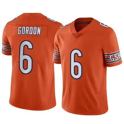 Men's Limited Kyler Gordon Chicago Bears Orange Alternate Vapor Jersey